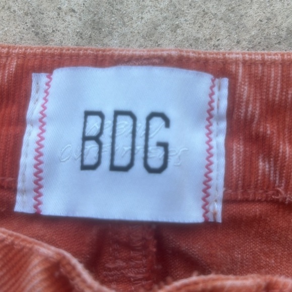 BDG Urban Outfitters Extreme Flare Orange Rust Cord Pants Women's Size 28 - Picture 7 of 10